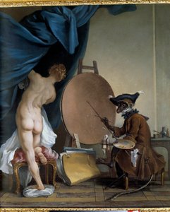 The Painter Monkey by Jean Baptiste Deshays