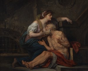 Cimon and Pero: Roman Charity by Jean-Baptiste Greuze