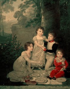Four children of Joachim Murat and Caroline Bonaparte