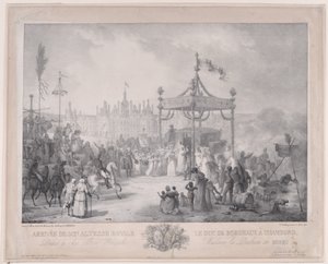 The Arrival of His Royal Highness The Duke of Bordeaux at Chambord by Jean-Baptiste Isabey