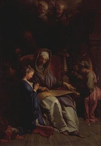 Saint Anne Reading the Virgin
