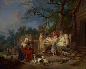 The Russian Cradle, c.1764-1765 by Jean-Baptiste Le Prince