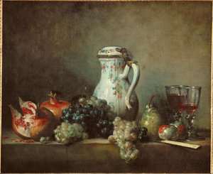 Raisins and pomegranates