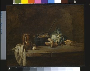 Vegetables For The Soup by Jean Baptiste Simeon Chardin