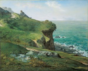 Cliffs of Gréville by Jean-Francois Millet