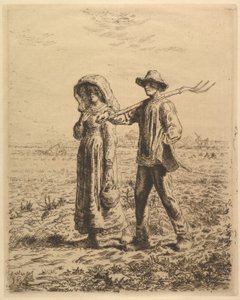 Peasants Going to Work by Jean-Francois Millet