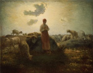 The Keeper of the Herd by Jean-Francois Millet