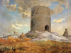 The Tower of Chailly in Barbizon by Jean Francois Millet