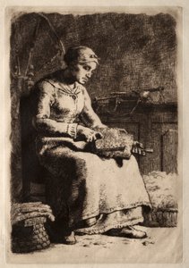 Woman Carding