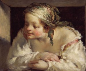 Young Woman by Jean-Francois Millet