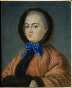 Winter. Portrait of Princess Daria Alexeyevna Golitsyna by Jean Francois Samsois