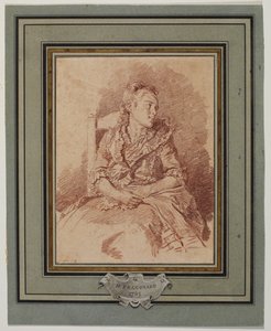 Young Girl Seated by Jean Honore Fragonard