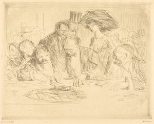 At the Gambling Table (second plate)