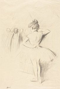 Dancer Leaning against an Upright (with extras) by Jean-Louis Forain