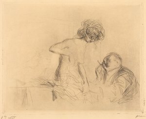 In a Private Room (first plate) by Jean-Louis Forain