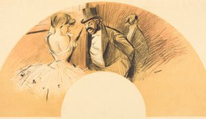 Fan (for the Gavarni Ball) by Jean-Louis Forain