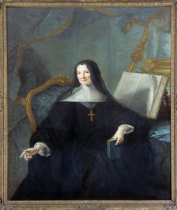 Portrait of Anne Geyssans de Clermont-Chatte, Abbess of Chelles by Jean Marc Nattier
