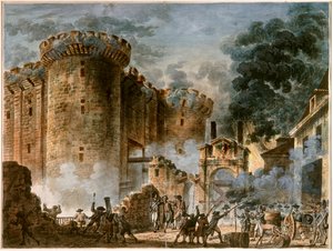 The Storming of the Bastille by Jean-Pierre Houel