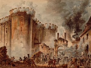 Storming of the Bastille by Jean Pierre Houel