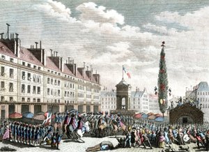The Proclamation of the French Constitution, 1791, Late 18th Century by Jean (after) Duplessis Bertaux
