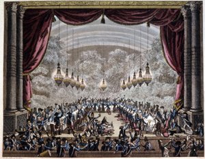 French revolution: banquet of guards in Paris by Jean (after) Duplessis Bertaux