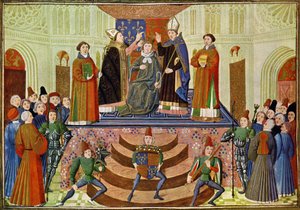 The Coronation of Henry IV of England by Jean (after) Froissart