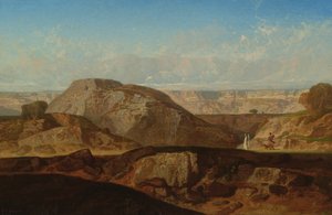 Raphael and Tobias en route to Rhages in Media by Jean Adrien Guignet