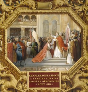 Charlemagne Crowns His Son Louis the Pious