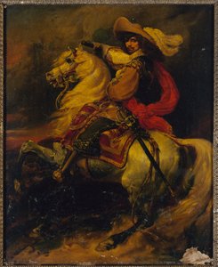 Equestrian Portrait of Josias, Count of Rantzau (1609-1650), Marshal of France by Jean Alaux