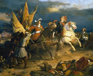 The Battle of Villa Viciosa, 11 December 1710 by Jean Alaux