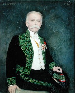 Portrait of Rene Bazin, 1924 by Jean Alexandre Coraboeuf
