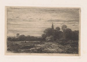 Landscape with Church Tower