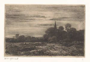 Landscape with Church Tower