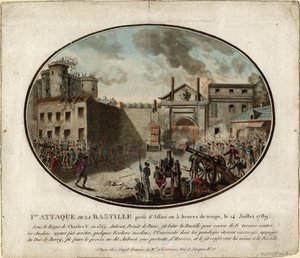 The Storming of the Bastille on 14 July 1789 by Jean Alexis Cornu