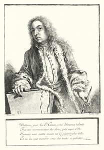 Self-portrait of French artist Antoine Watteau by Jean Antoine (after) Watteau