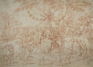 Allegory of Spring, or the Young Gardeners by Jean Antoine Watteau