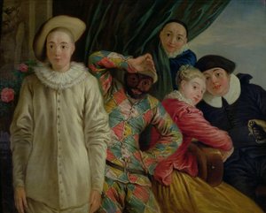Harlequin, Pierrot and Scapin