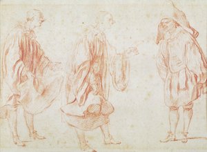 Italian Actors by Jean Antoine Watteau