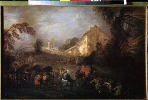 The Burden of War by Jean Antoine Watteau