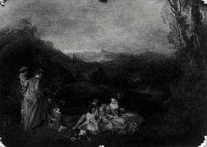 Peaceful Love, c.1718-19 by Jean Antoine Watteau