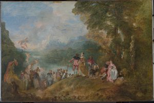 Pilgrimage to Cythera by Jean Antoine Watteau