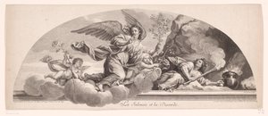 Allegorical Representation with Jealousy and Discord by Jean Audran