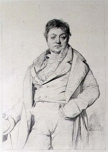 Portrait of a Man by Jean Auguste Dominique (after) Ingres