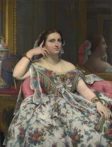 Madame Moitessier. 1856 by Jean Auguste Dominique Ingres