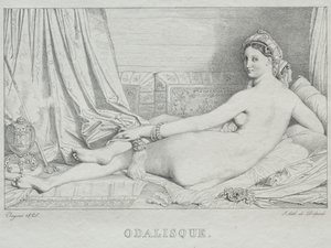 Odalisque by Jean Auguste Dominique Ingres