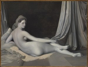 Odalisque in Grisaille by Jean Auguste Dominique Ingres