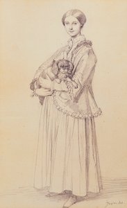 Portrait of Mademoiselle Marie Reiset, later Vicomtesse Adolphe-Louis-Edgar de Segur-Lamoignon, 1850 by Jean Auguste Dominique Ingres