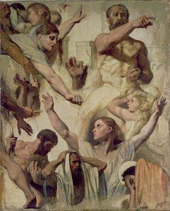 Studies for The Martyrdom of St. Symphorien (detail) by Jean Auguste Dominique Ingres