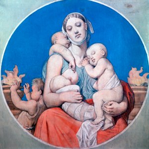 Study for the stained glass in the Chapelle Saint Ferdinand by Jean Auguste Dominique Ingres