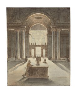 The Borghese Chapel in Santa Maria Maggiore, Rome by Jean Auguste Dominique Ingres